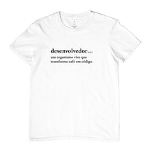 Camiseta Definição de Desenvolvedor