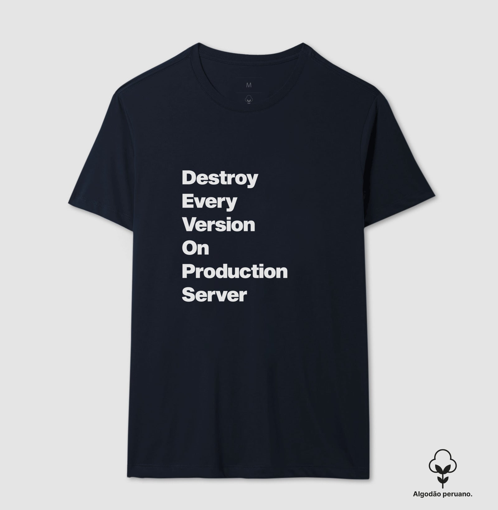 Camiseta Premium DEVOPS Acróstico