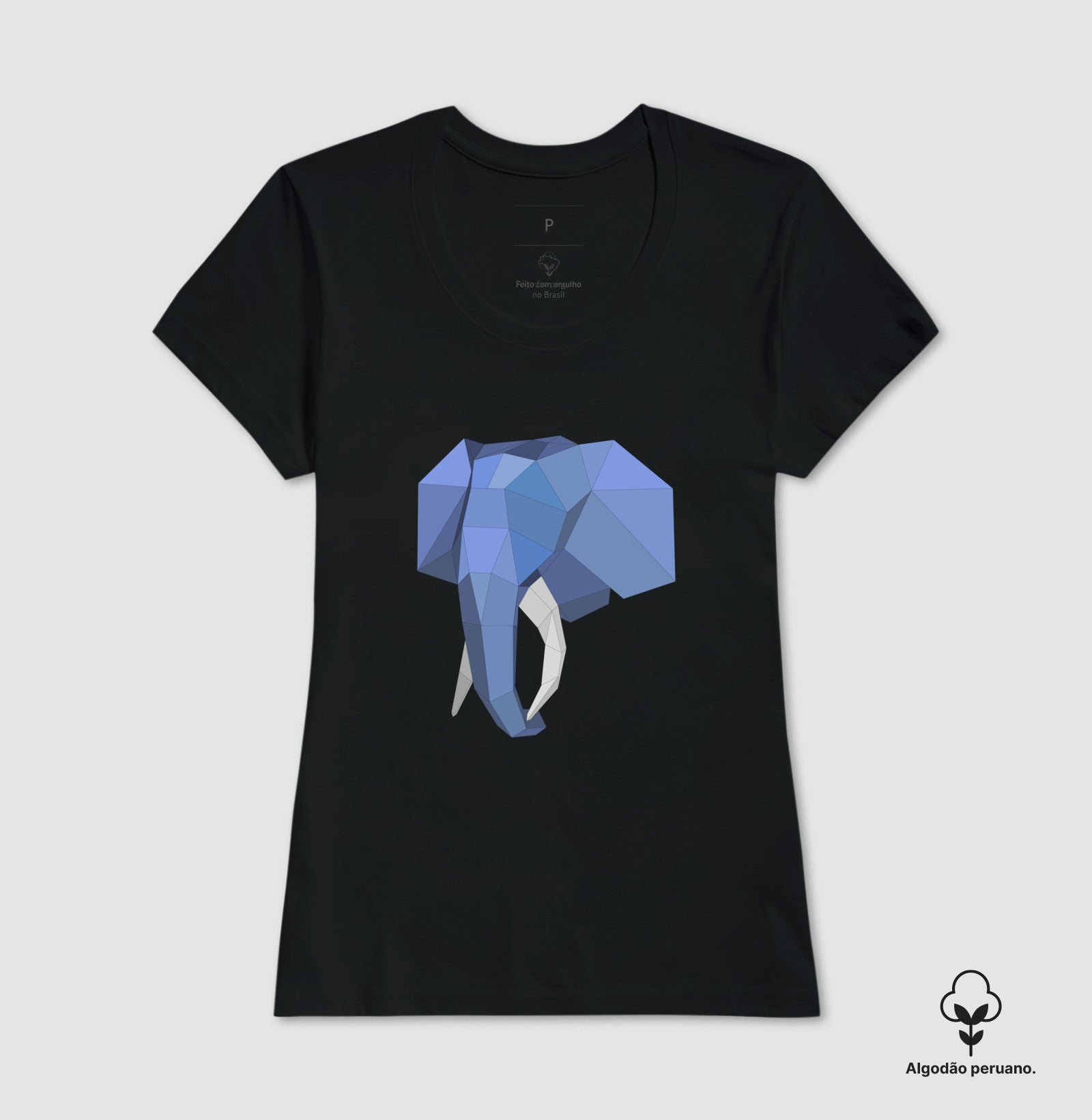 Camiseta Premium Elefante PostgreSQL