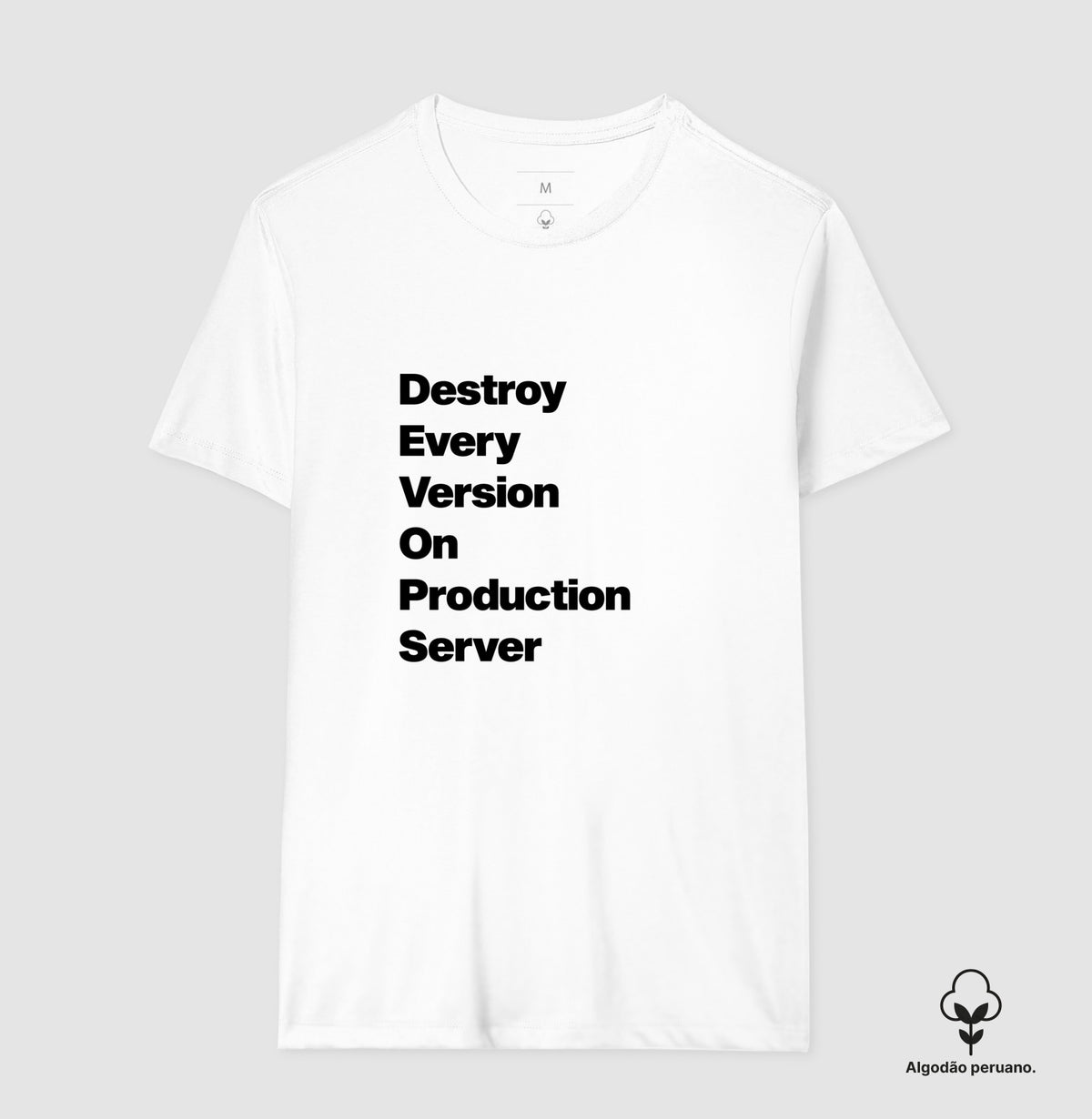 Camiseta Premium DEVOPS Acróstico