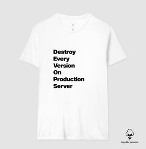 Camiseta Premium DEVOPS Acróstico