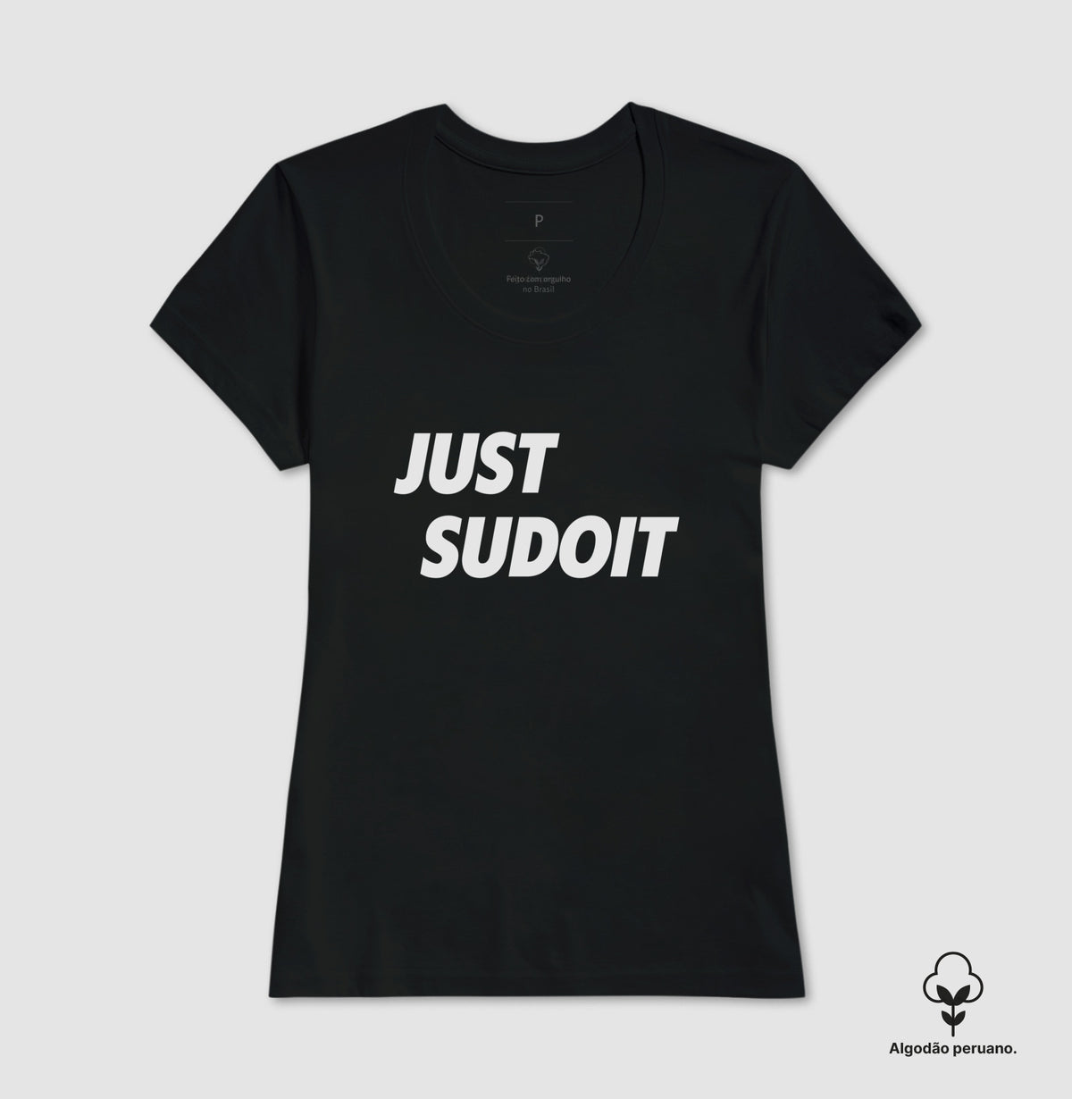 Camiseta Premim Linux Just Sudo It