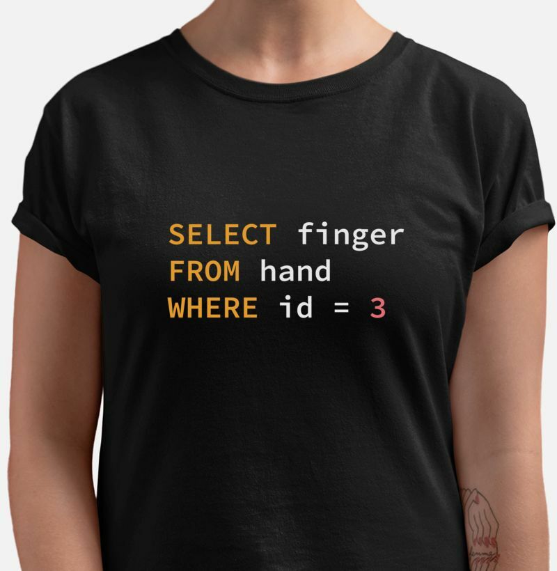 Camiseta SQL Select Finger