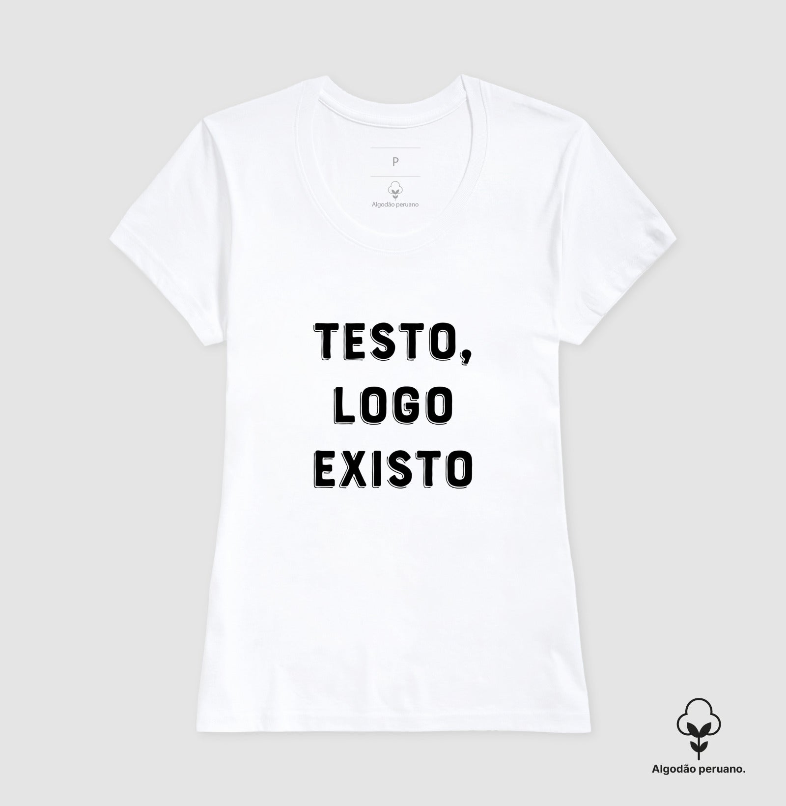 Camiseta Premium QA Testo Logo Existo