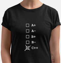 Camiseta C++ Tipo Sanguíneo