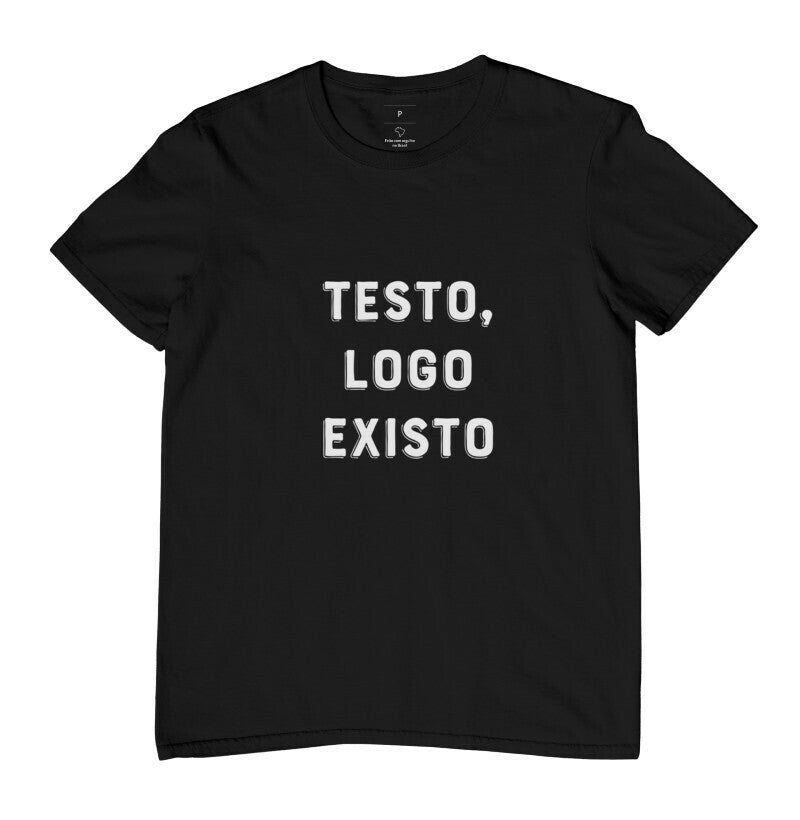 Camiseta QA Testo Logo Existo