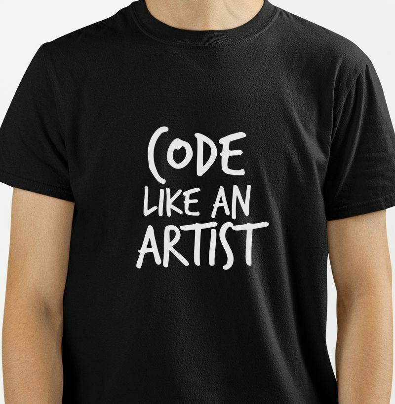 Camiseta Code Like an Artist