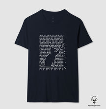 Camiseta Premium - Gato Binário