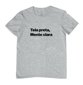 Camiseta Tela Preta Mente Clara