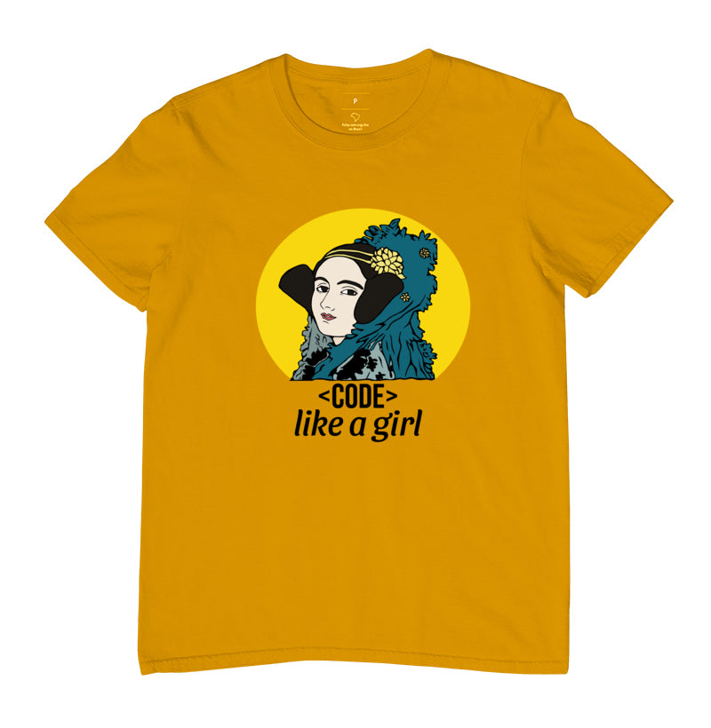 Camiseta Ada Lovelace Code Like a Girl