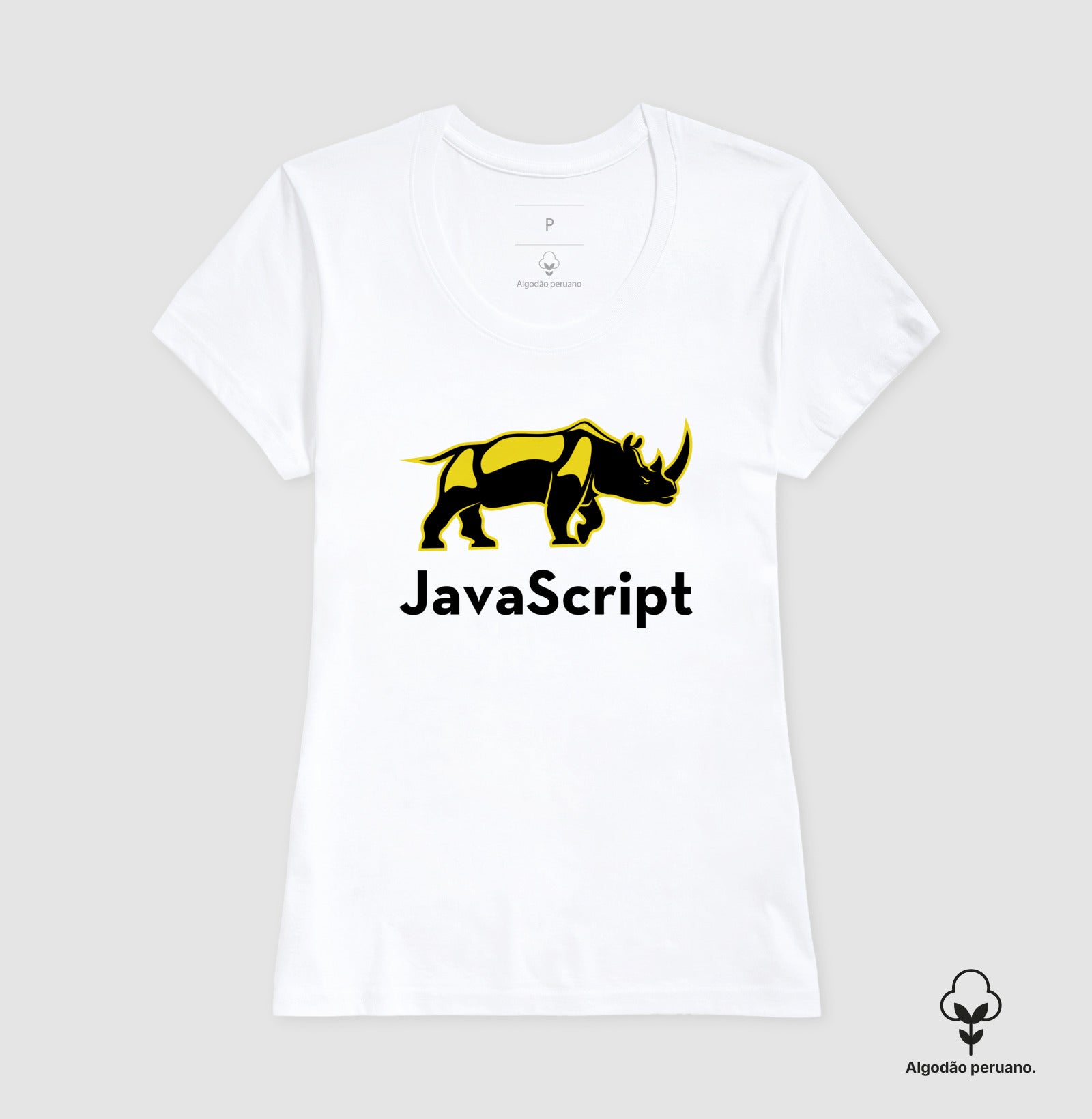 Camiseta Premium Rino JavaScript