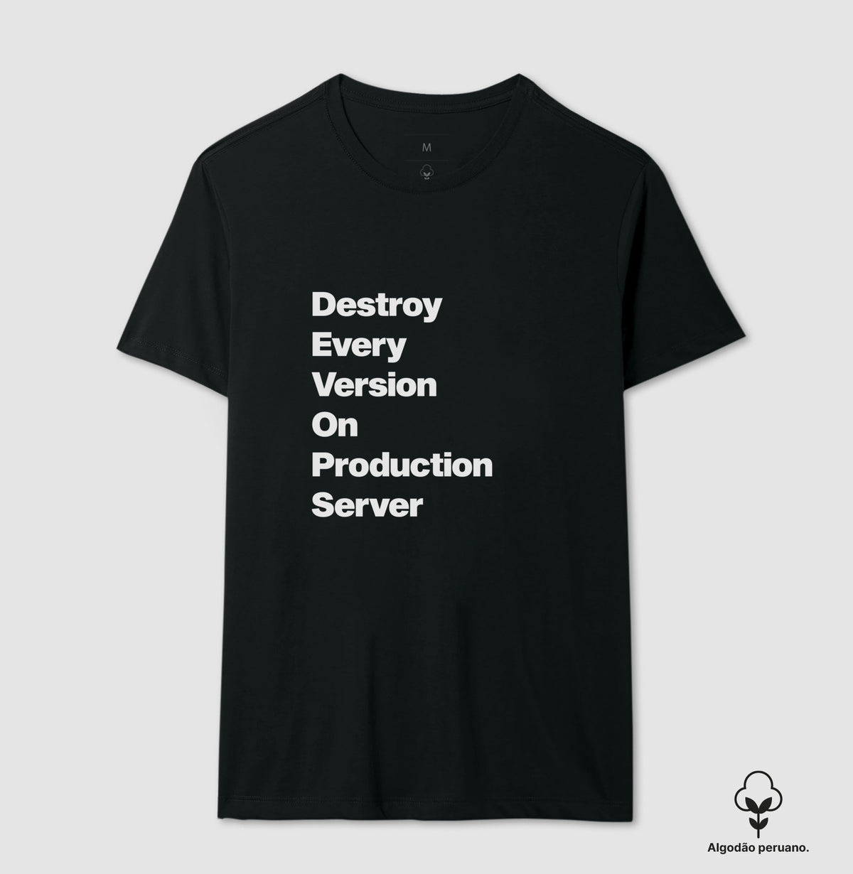 Camiseta Premium DEVOPS Acróstico