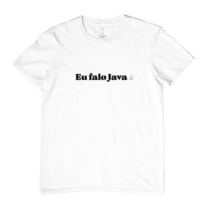 Camiseta Eu falo Java