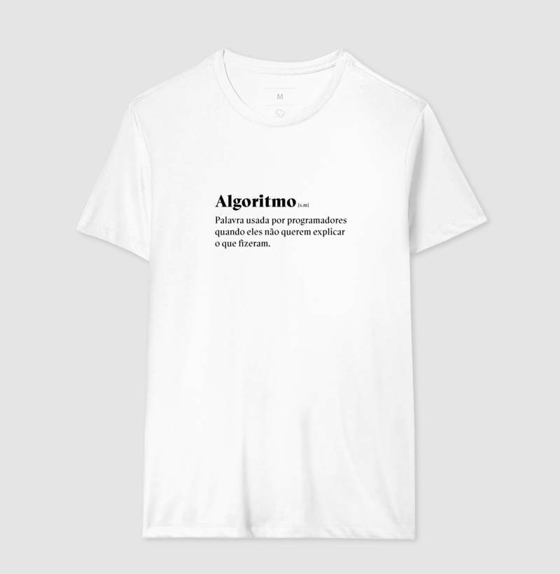 Camiseta Definição de Algoritmo