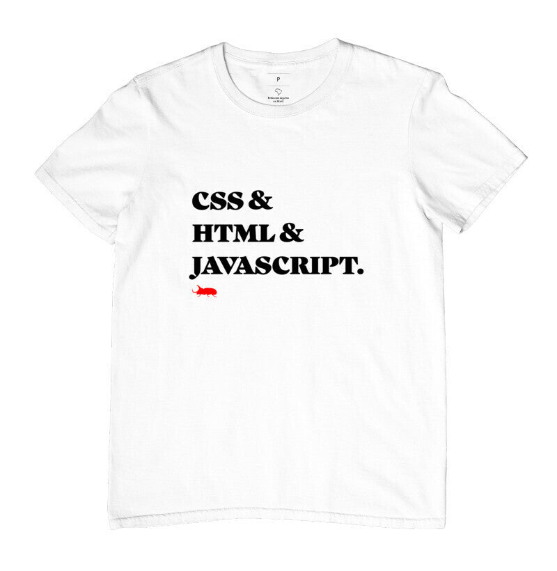 Camiseta CSS e HTML e JavaScript