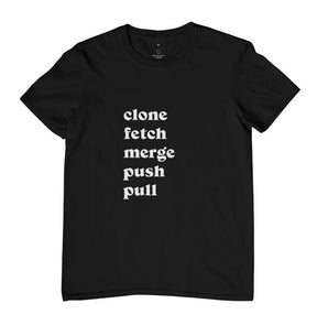 Camiseta Clone Fetch Merge Push Pull