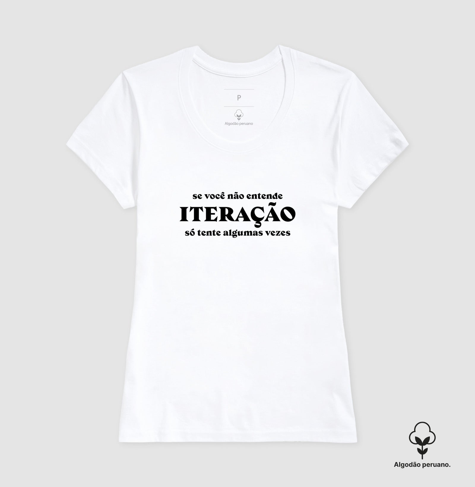 Camiseta Premium Lógica de Programação Iteração