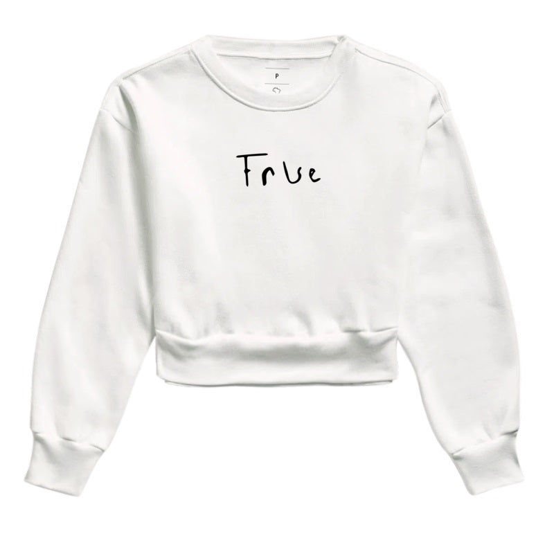 Cropped Moletom True False