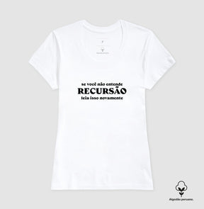 Camiseta Premium Lógica de Programação Recursão