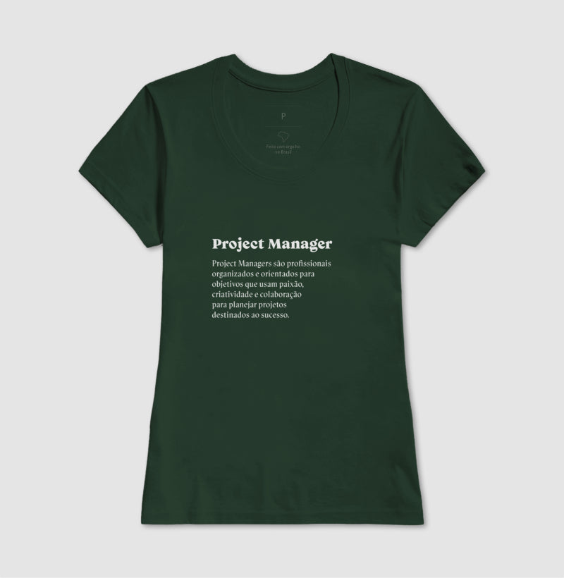 Camiseta Definição Project Manager