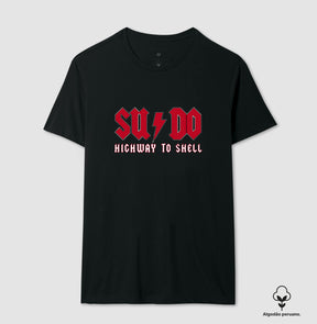 Camiseta Premium Linux Sudo Highway to Shell